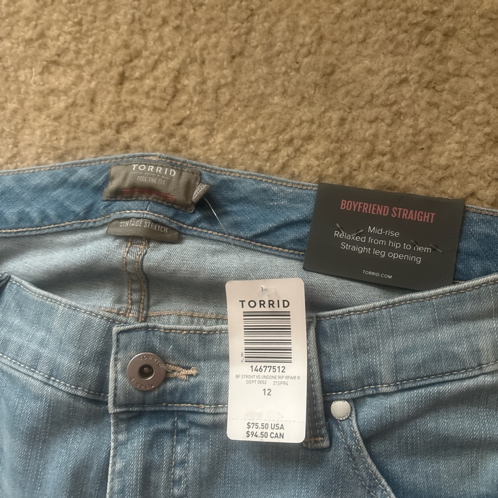 Torrid Boyfriend Straight Jeans - Light Blue